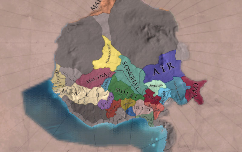 L'Afrique de l'ouest en 1444